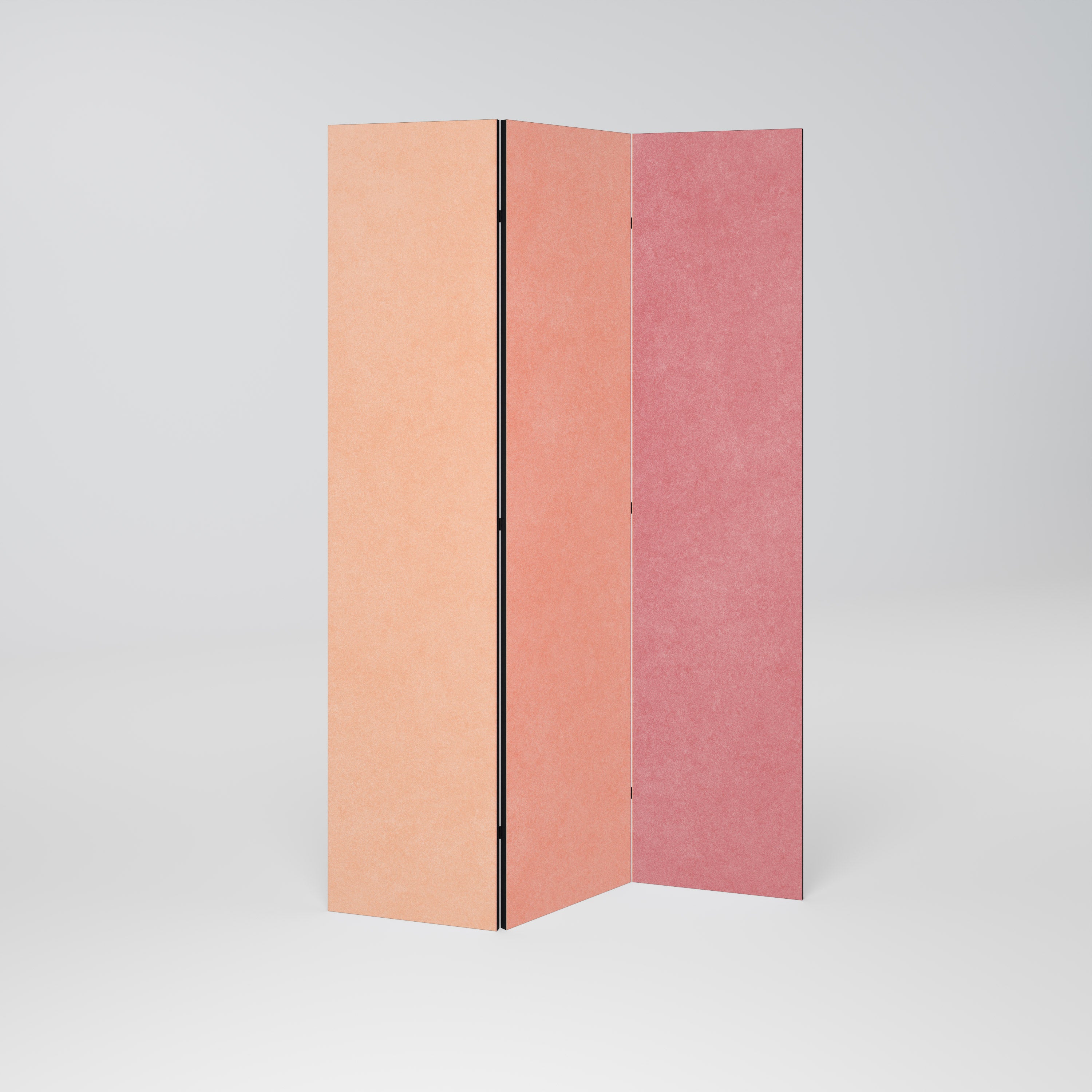 Biombo decorativo de 3 paneles con aroma a alcohol rosa