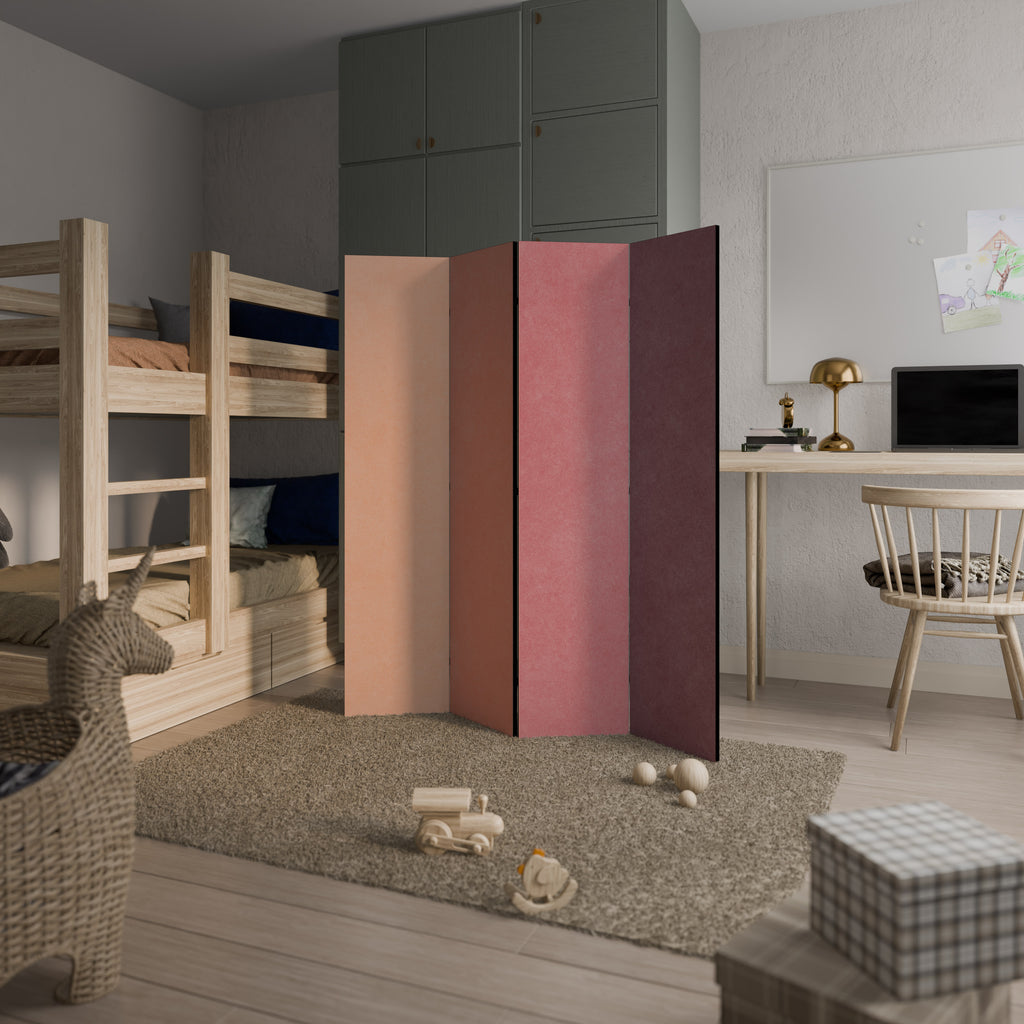 SMELLS LIKE PINK SPIRIT Biombo de 4 paneles