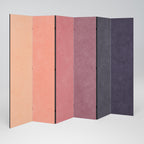 SMELLS LIKE PINK SPIRIT Decorative 6-Panel Room Divider
