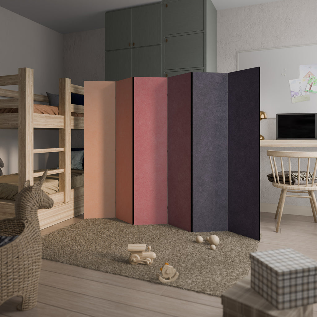 SMELLS LIKE PINK SPIRIT Decorative 6-Panel Room Divider