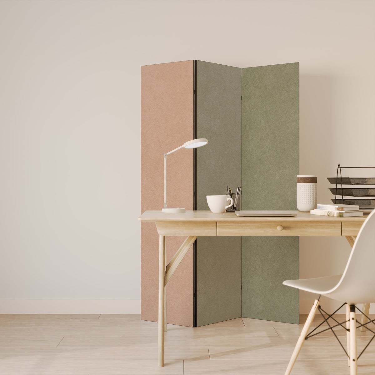 GANGNAM AVOCADO 3-Panel Room Divider