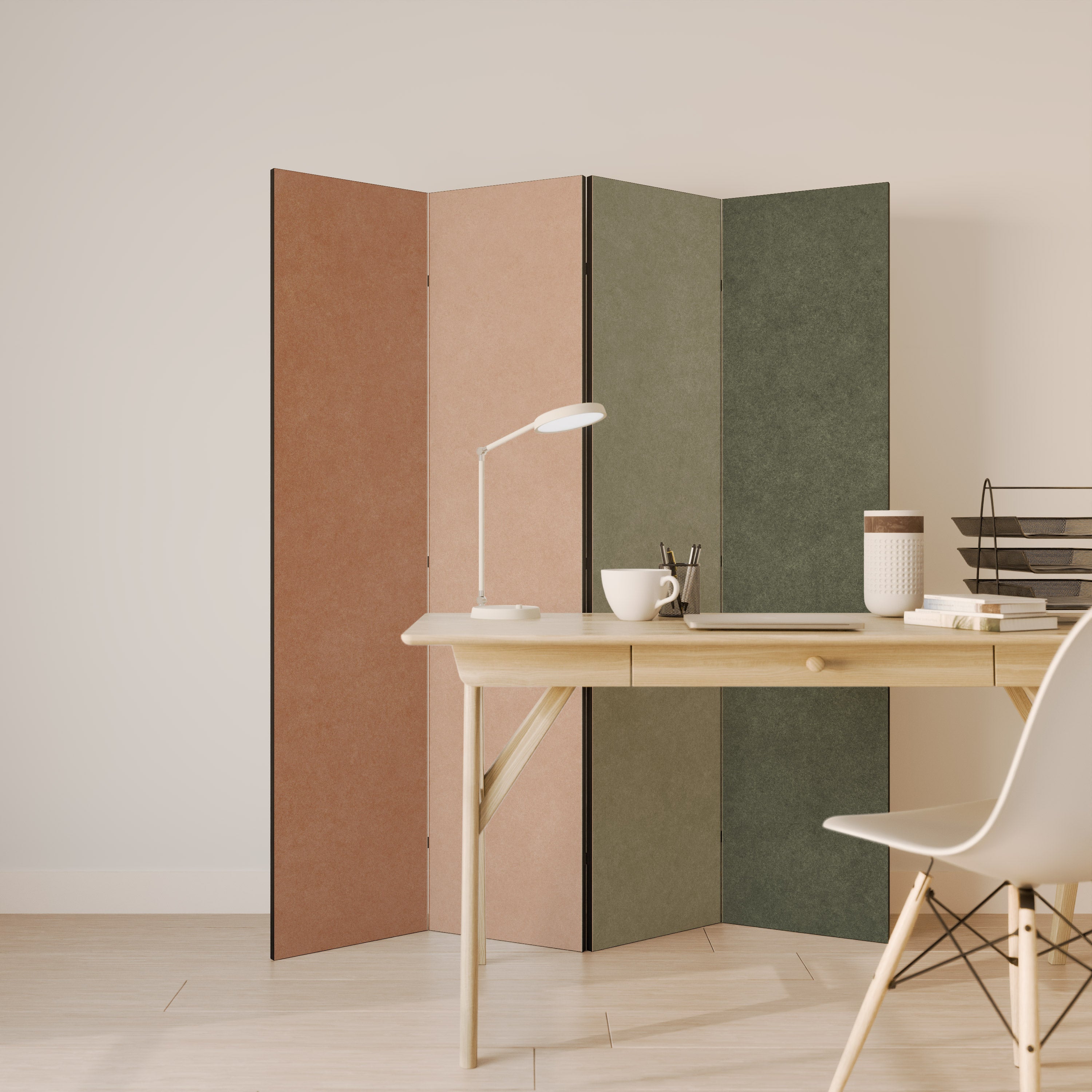 GANGNAM AVOCADO Biombo de 4 paneles