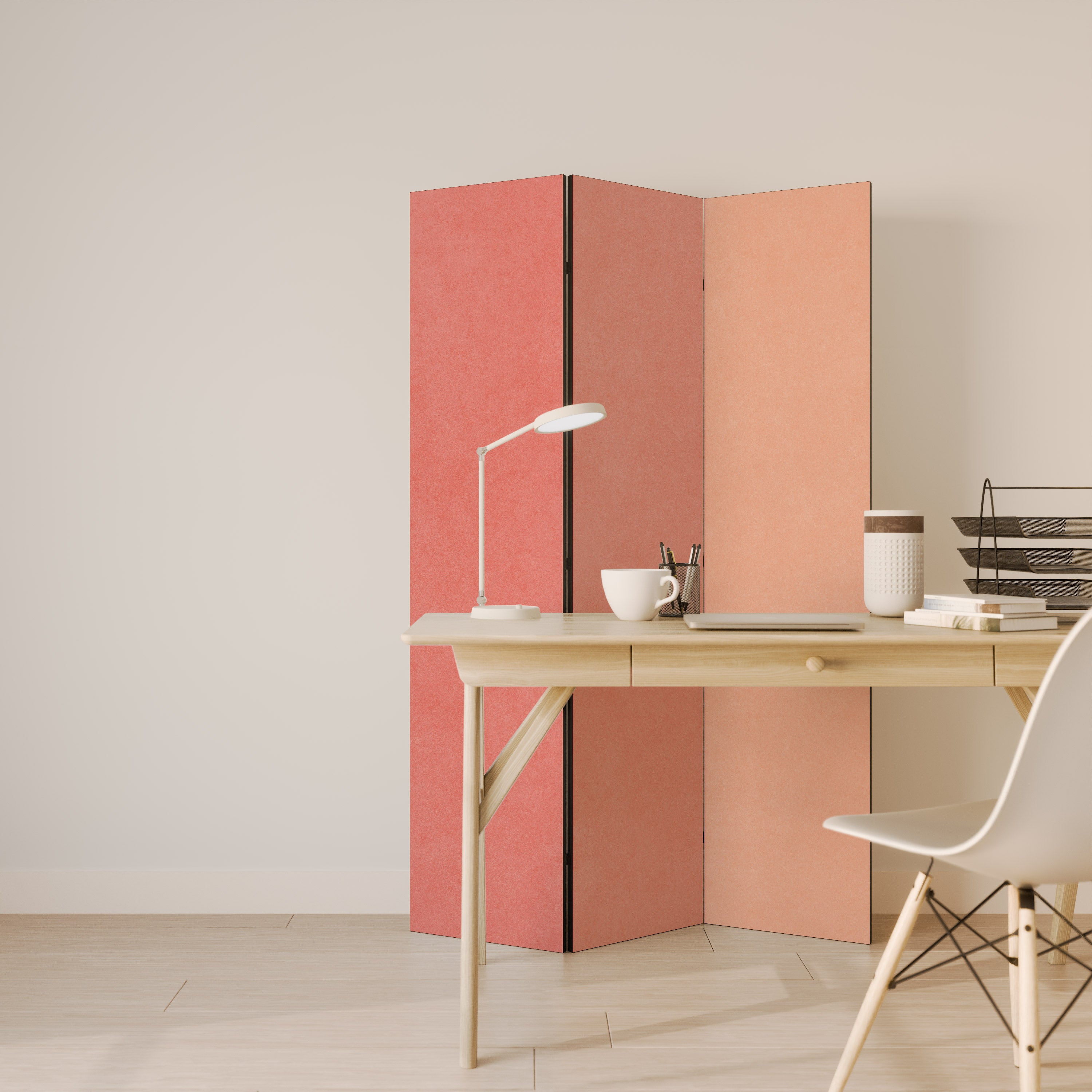 Biombo decorativo de 3 paneles PEACH OF MY HEART