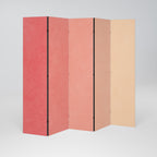 PEACH OF MY HEART Biombo Decorativo de 5 Paneles