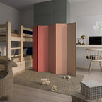 PEACH OF MY HEART Biombo Decorativo de 5 Paneles