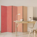 PEACH OF MY HEART Decorative 6-Panel Room Divider