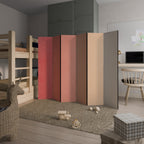 PEACH OF MY HEART Decorative 6-Panel Room Divider