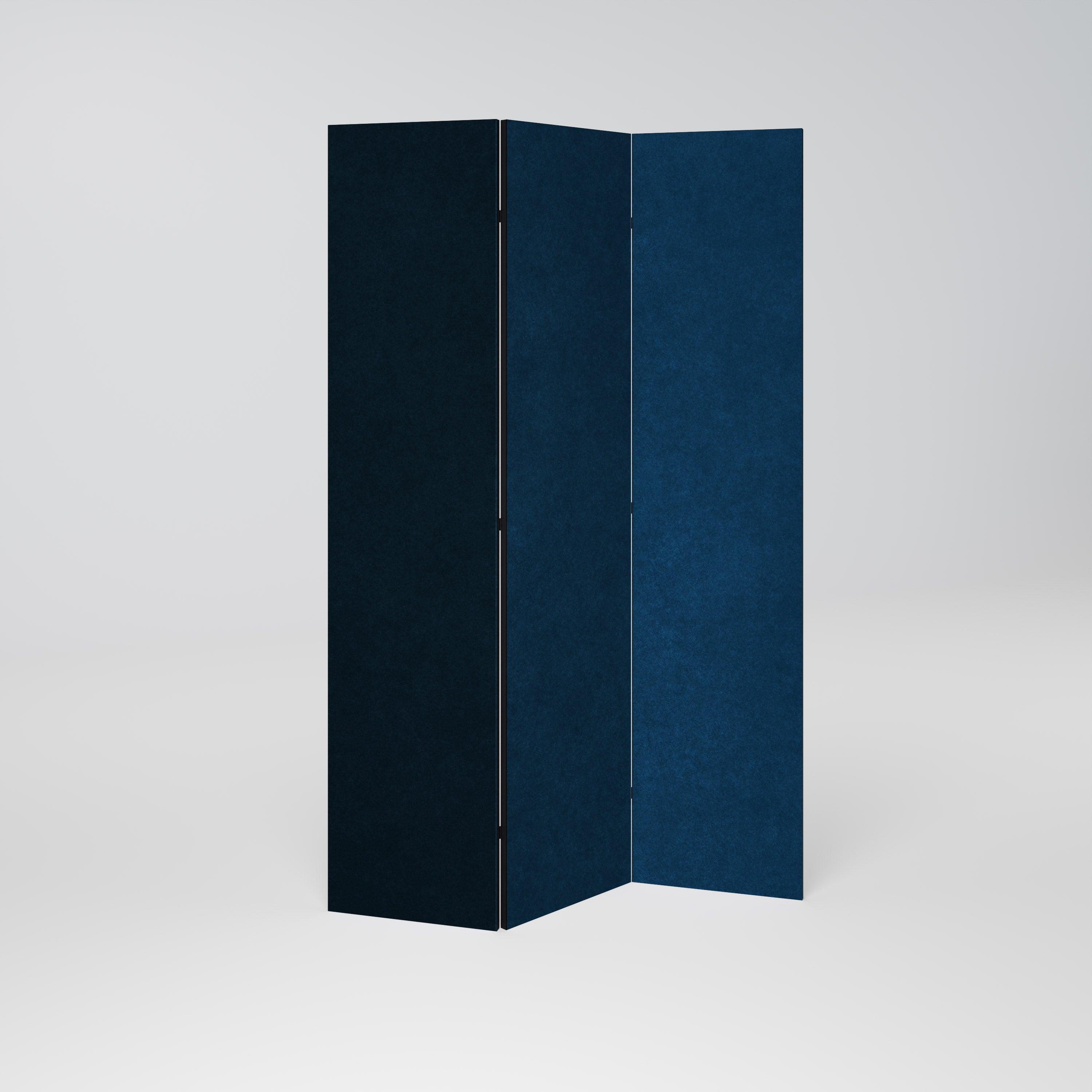 Divisor de ambientes decorativo de 3 paneles SHAKE IT BLUE