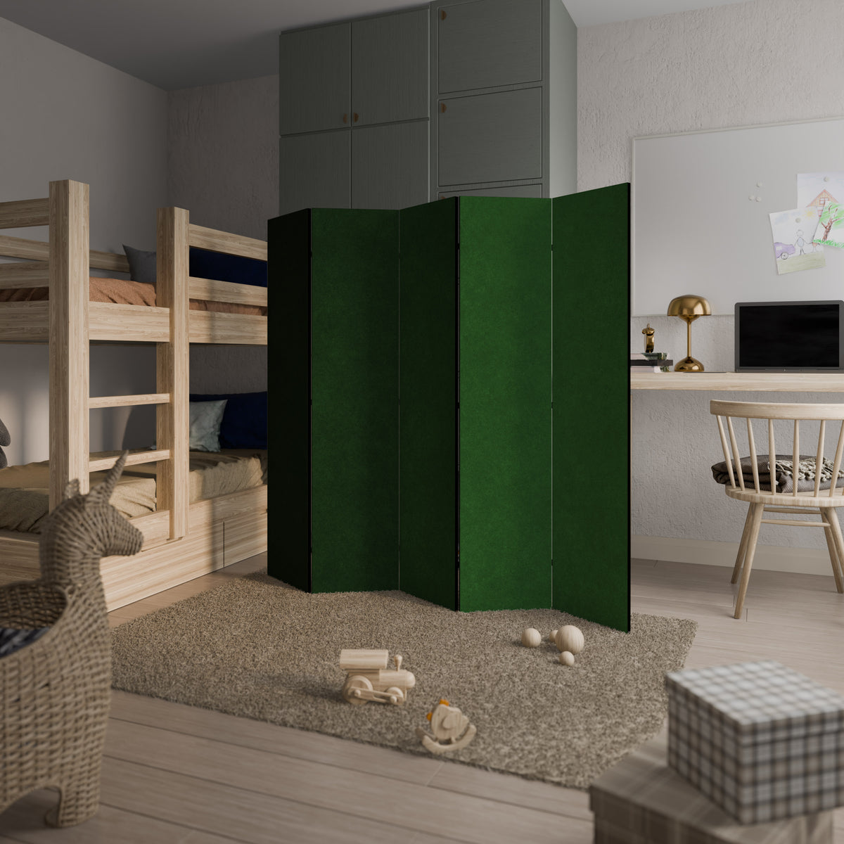 GREEN YOURSELF Biombo de 5 paneles