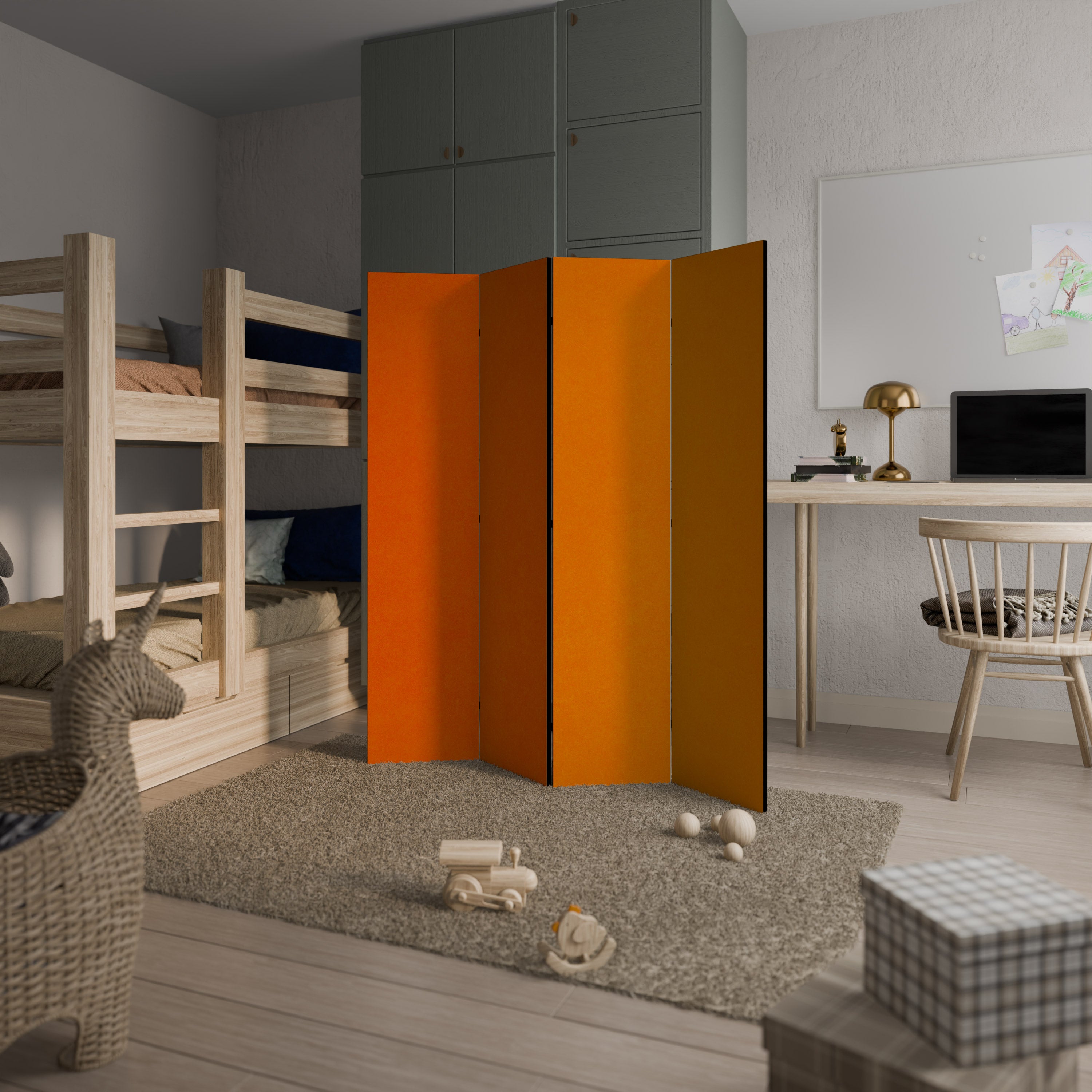 TANGELO RHAPSODY Biombo de 4 paneles