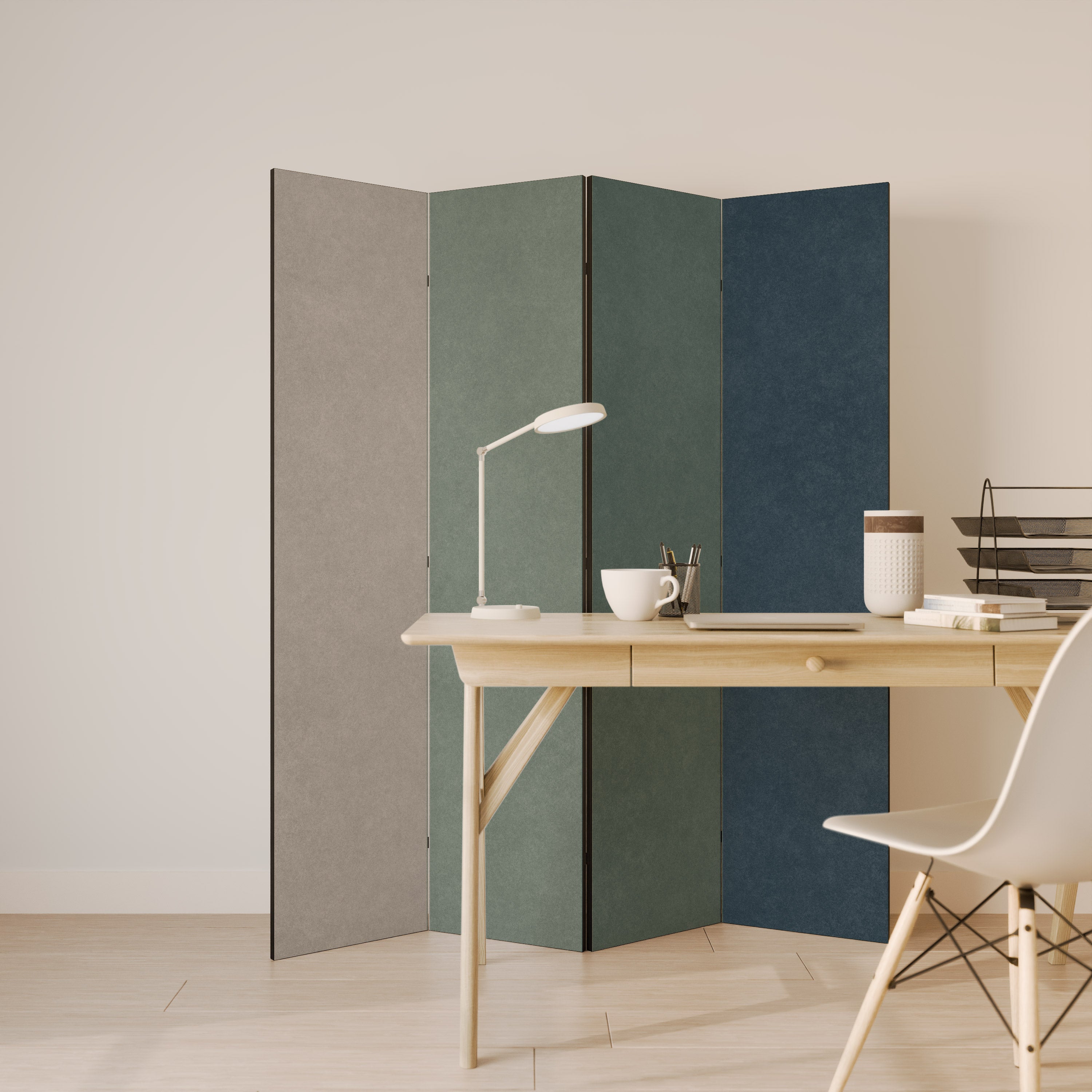 NORTH SEA ROMANCE Biombo de 4 paneles