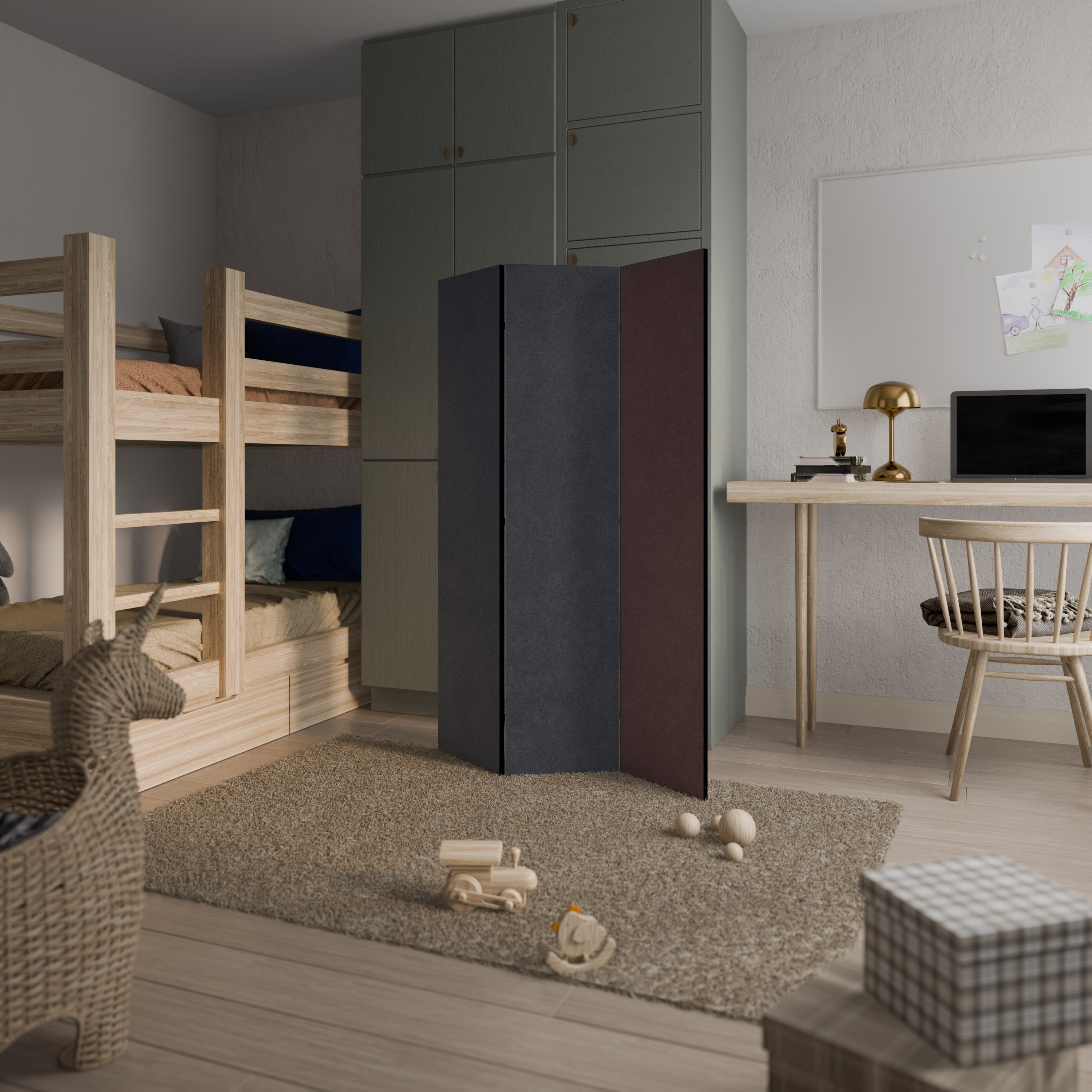 COLORWAY TO HEAVEN Biombo de 3 paneles