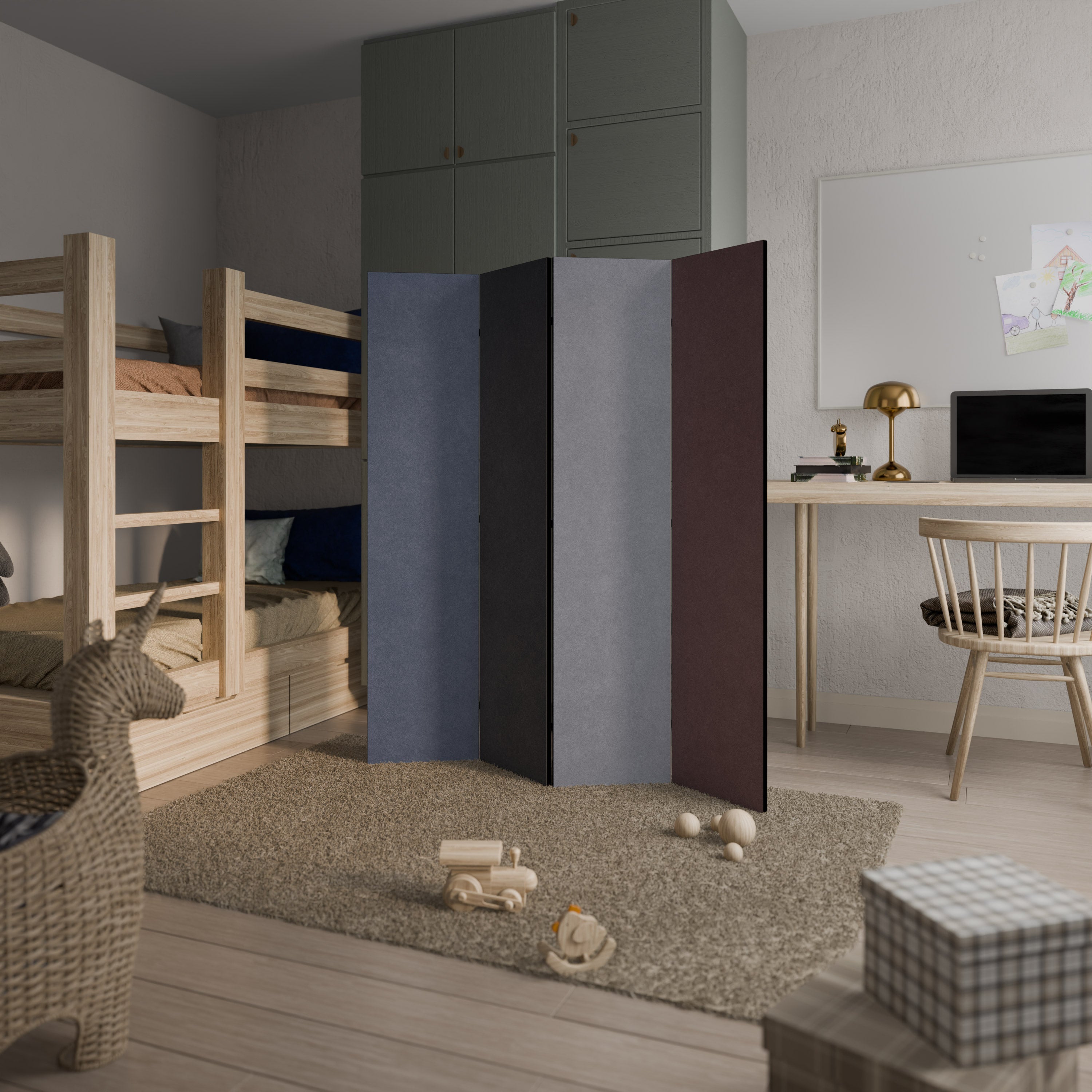 COLORWAY TO HEAVEN Biombo de 4 paneles