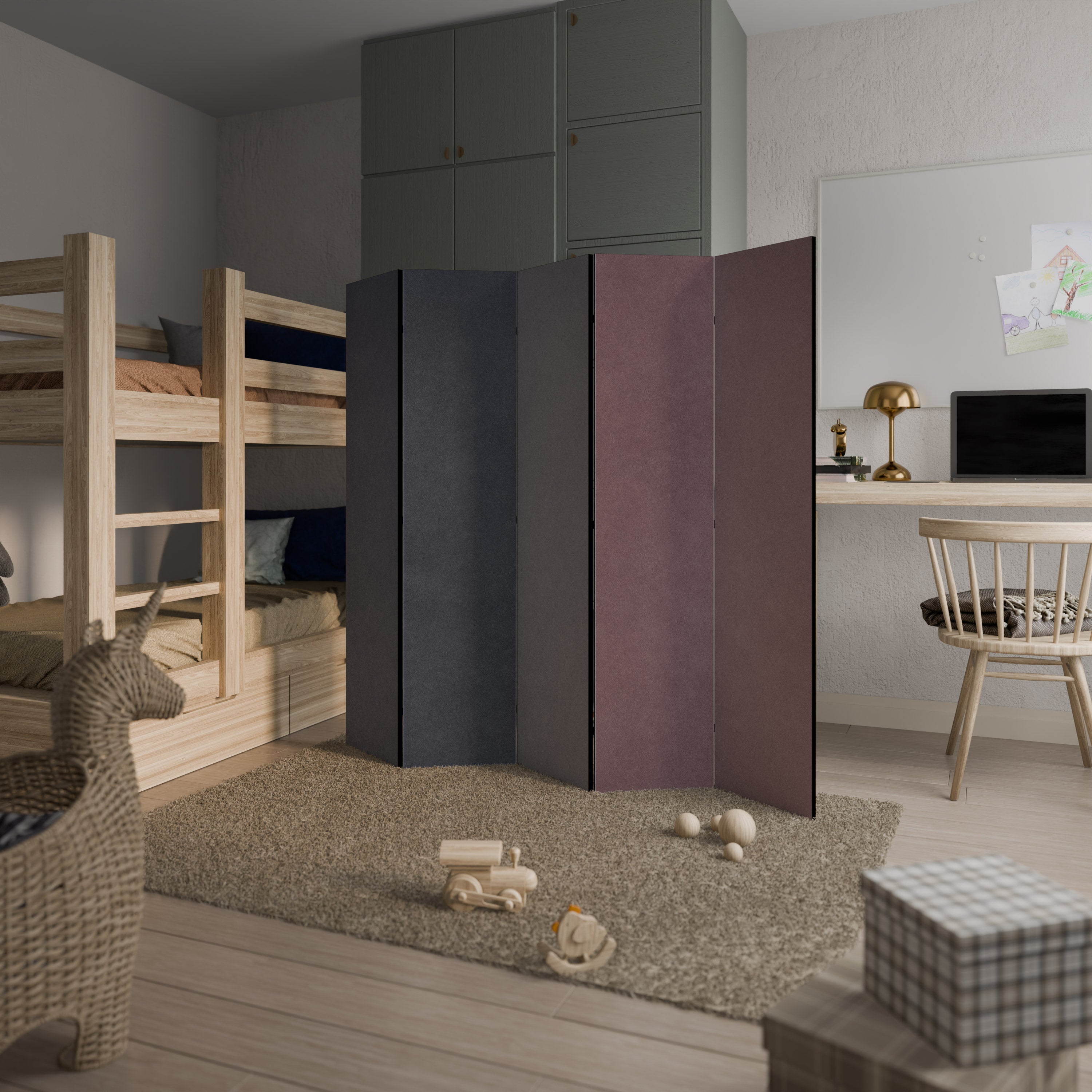 COLORWAY TO HEAVEN Decorative 5-Panel Room Divider