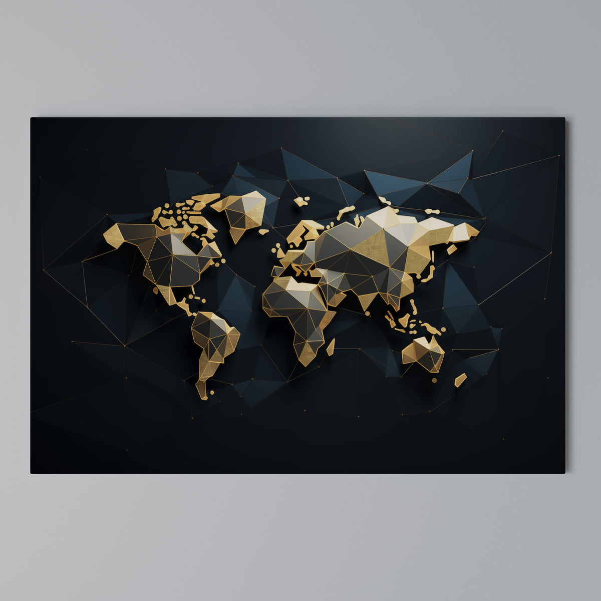 SHIMMERING WORLD SYMMETRY Cuadro en lienzo horizontal