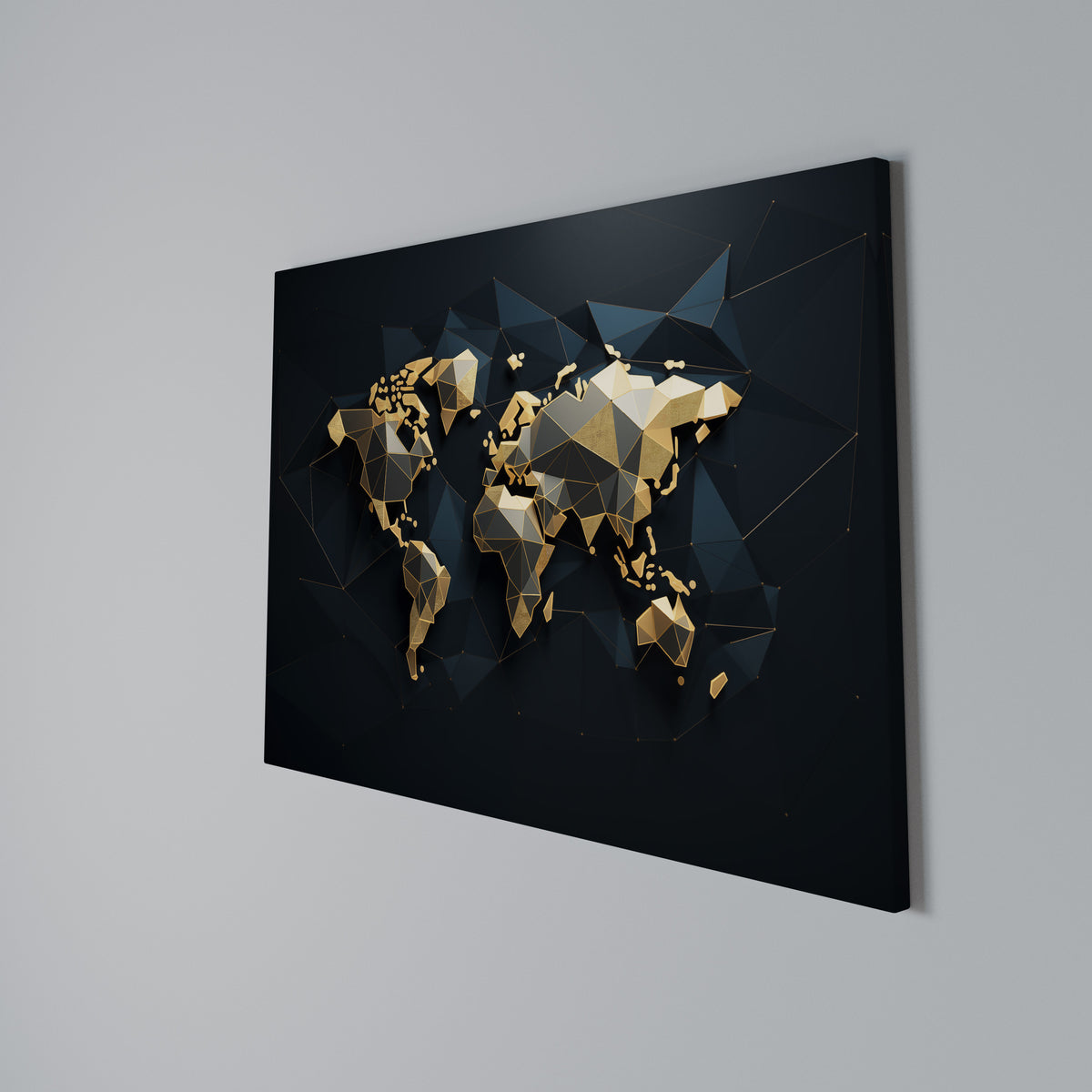 SHIMMERING WORLD SYMMETRY Cuadro en lienzo horizontal