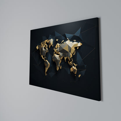 SHIMMERING WORLD SYMMETRY Cuadro en lienzo horizontal