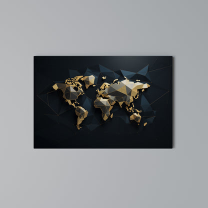 SHIMMERING WORLD SYMMETRY Cuadro en lienzo horizontal