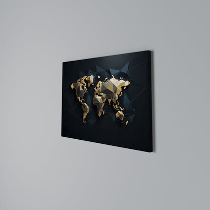 SHIMMERING WORLD SYMMETRY Cuadro en lienzo horizontal