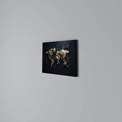 SHIMMERING WORLD SYMMETRY Cuadro en lienzo horizontal