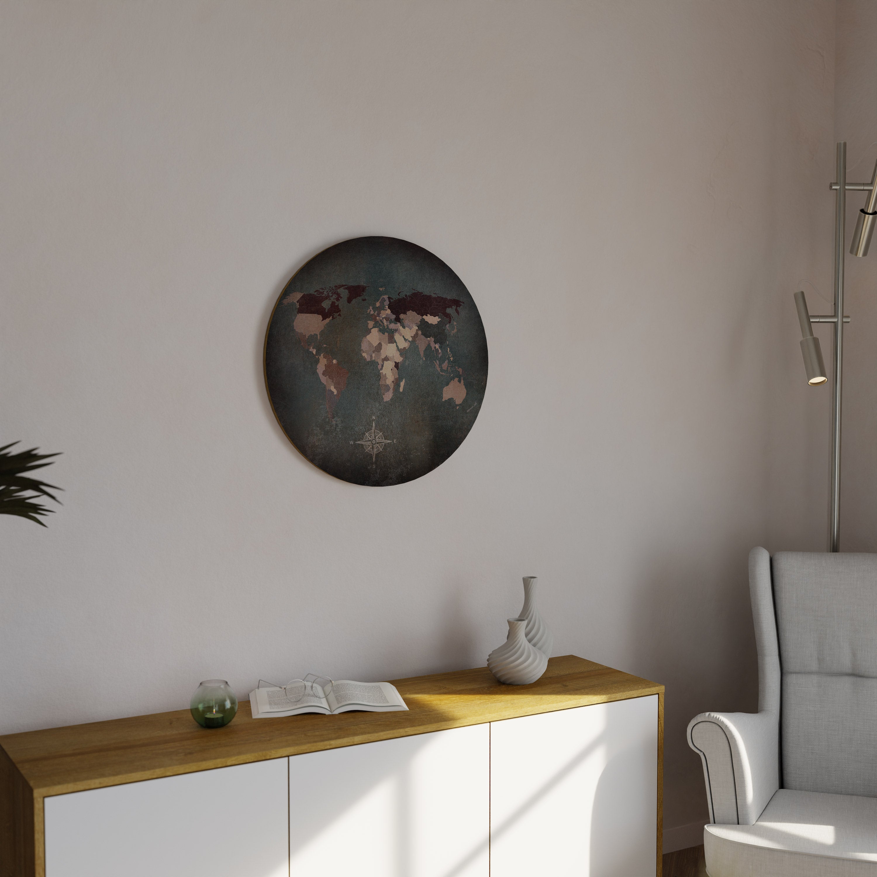 EARTH'S ARTISTIC TESSERAE Round Wall Art