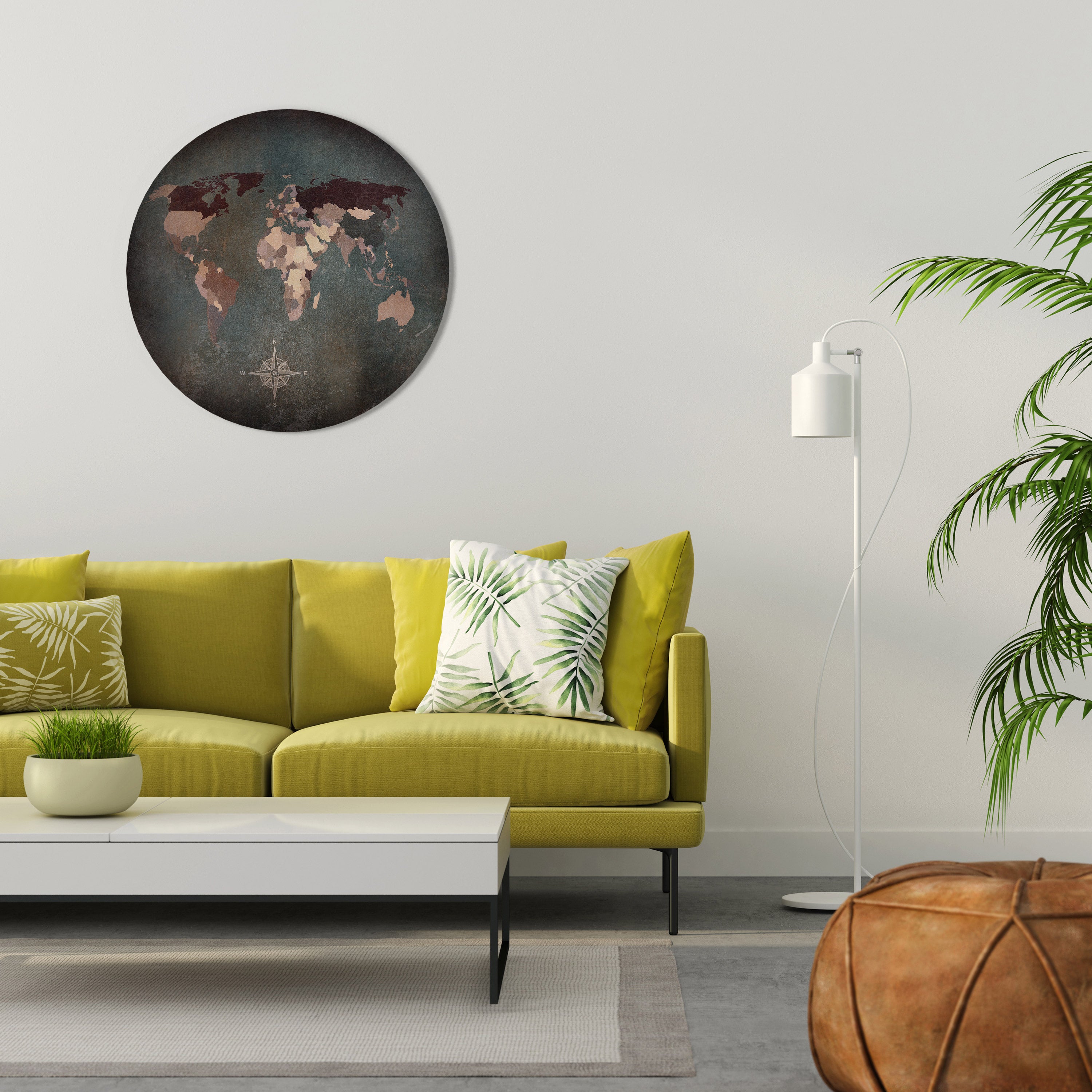 EARTH'S ARTISTIC TESSERAE Round Wall Art