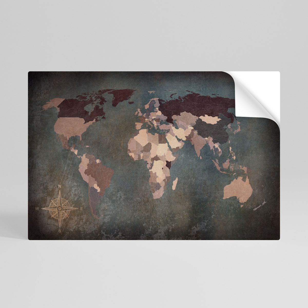 EARTH'S ARTISTIC TESSERAE Póster adhesivo horizontal