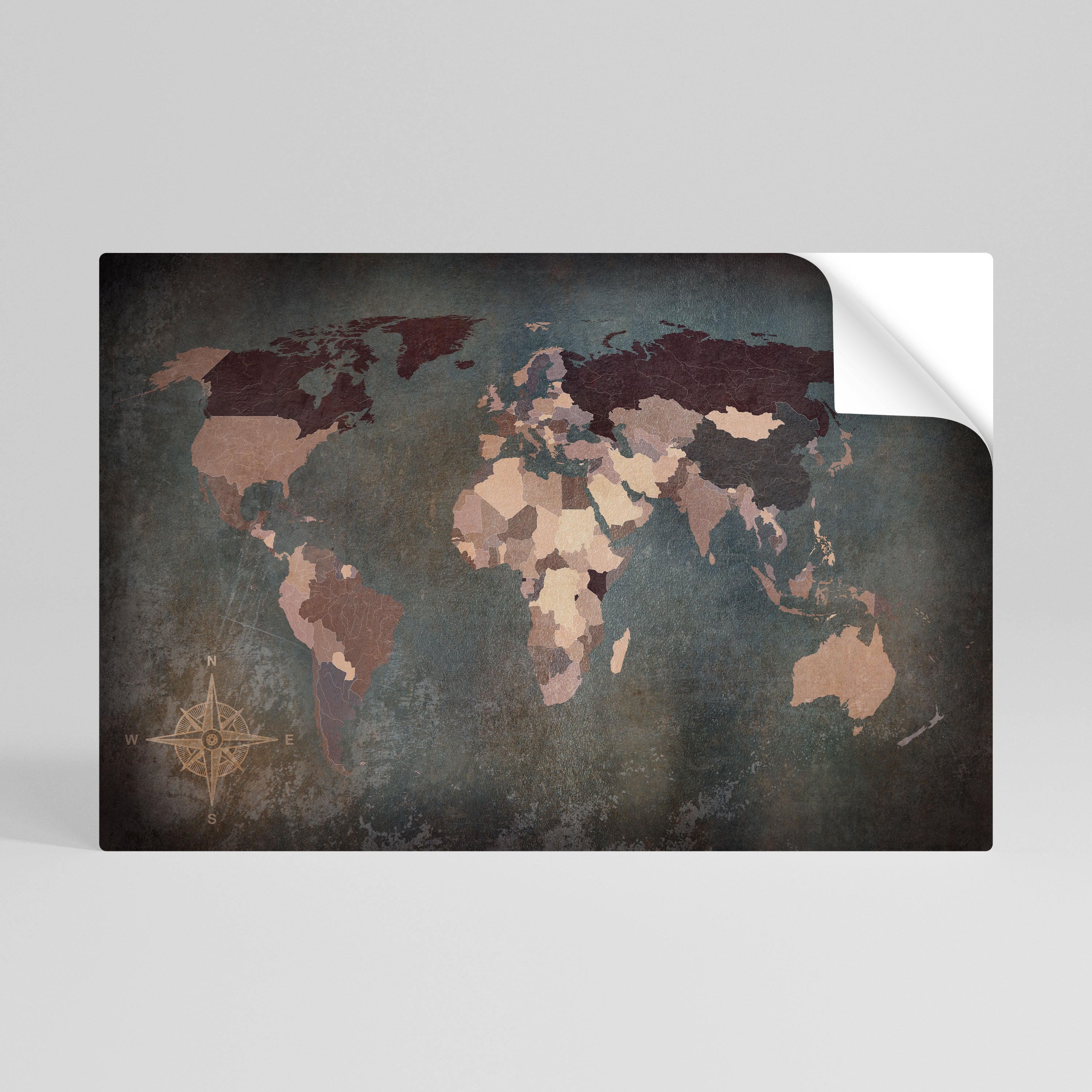 EARTH'S ARTISTIC TESSERAE Póster adhesivo horizontal