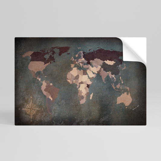 EARTH'S ARTISTIC TESSERAE Póster adhesivo horizontal