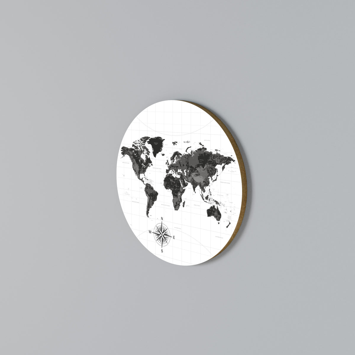 GLOBAL SHADOWS Arte de pared redondo