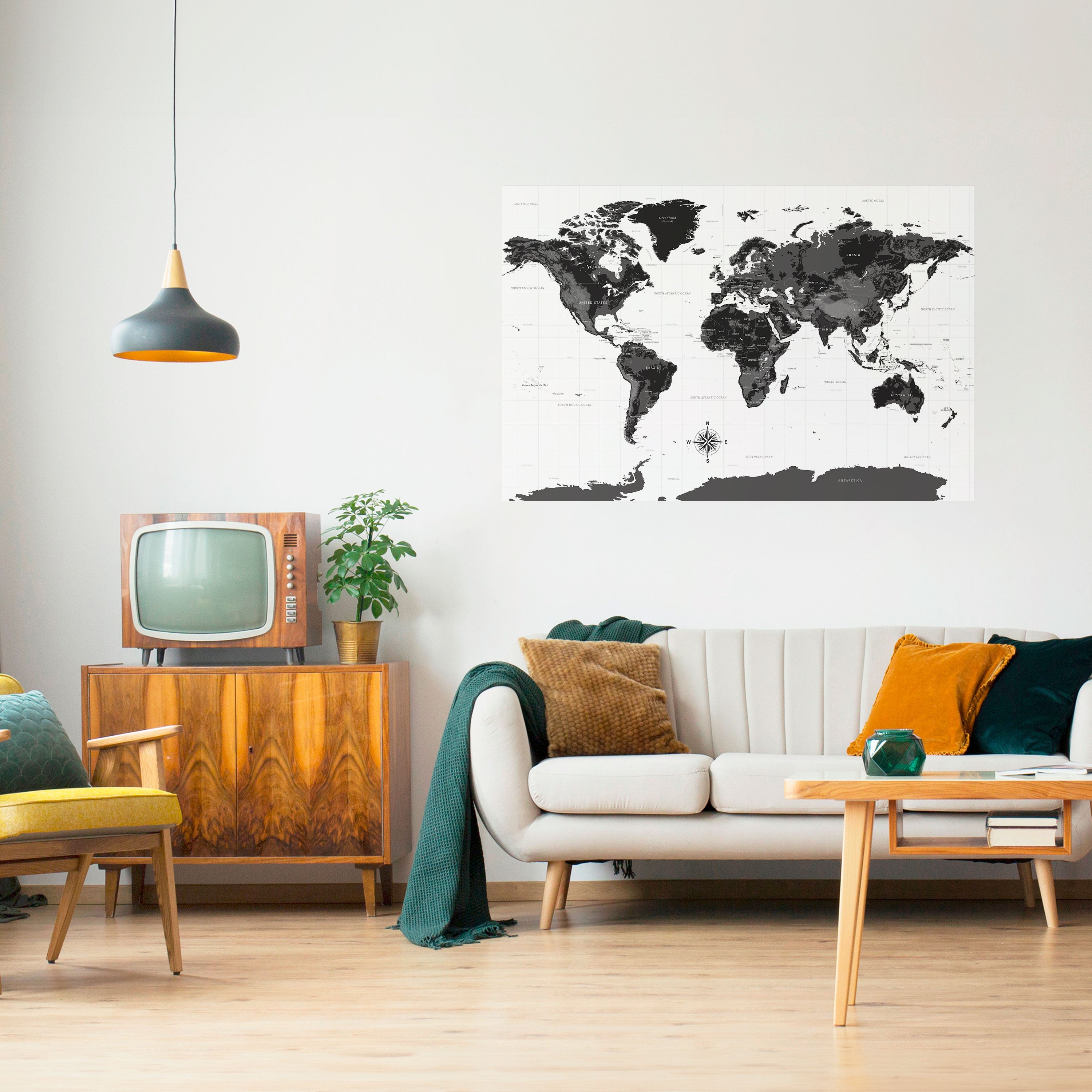 Póster horizontal autoadhesivo GLOBAL SHADOWS