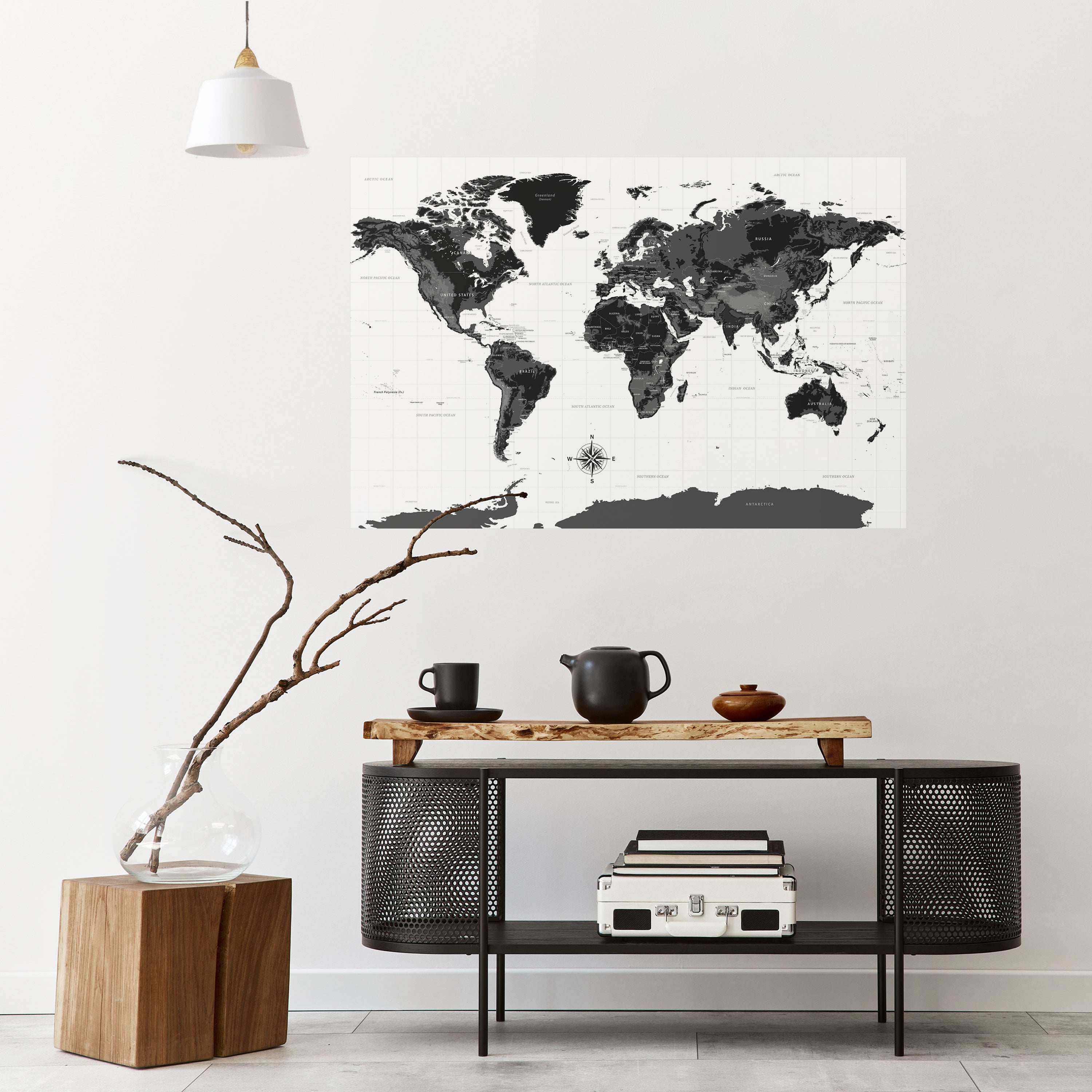 Póster horizontal autoadhesivo GLOBAL SHADOWS