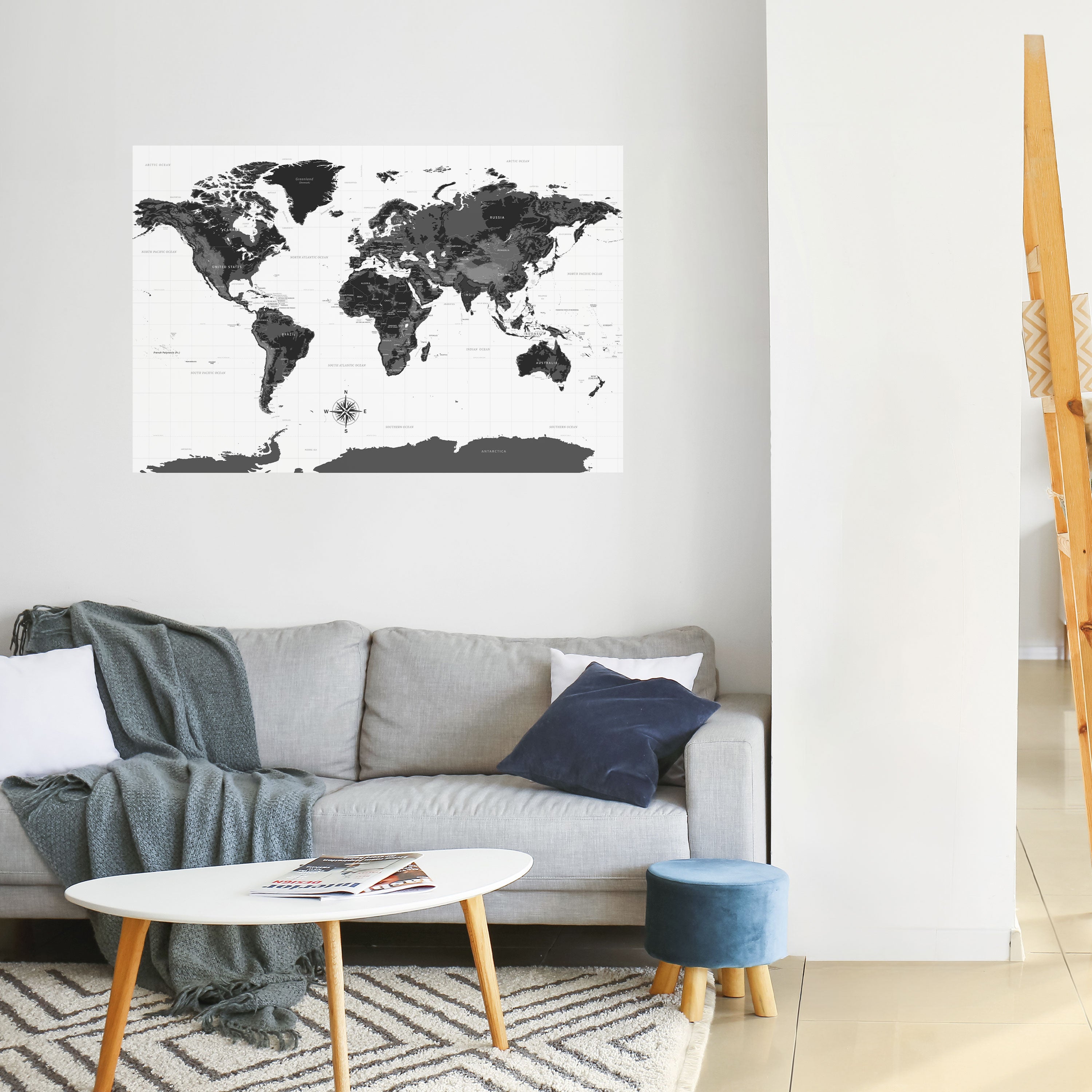 Póster horizontal autoadhesivo GLOBAL SHADOWS