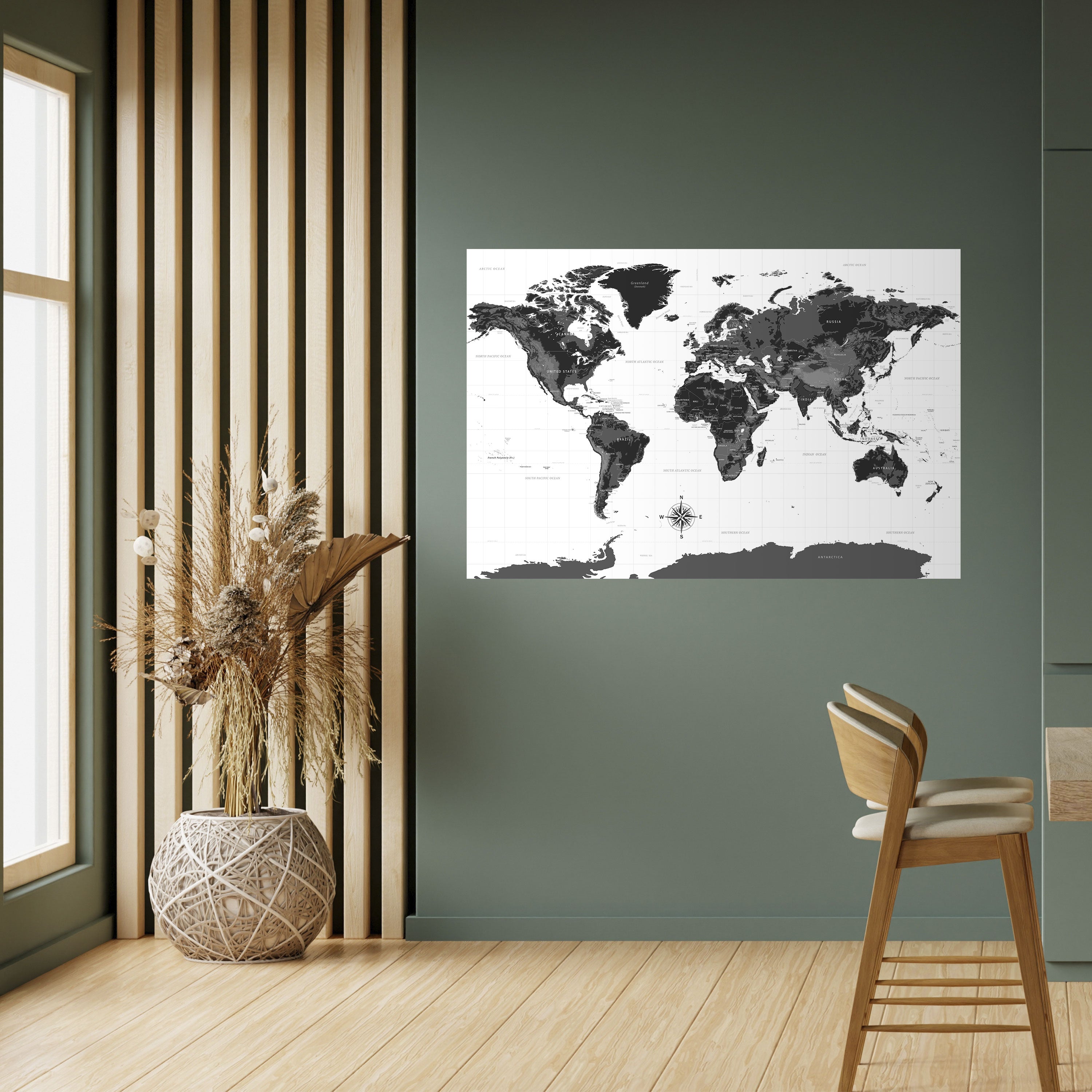 Póster horizontal autoadhesivo GLOBAL SHADOWS