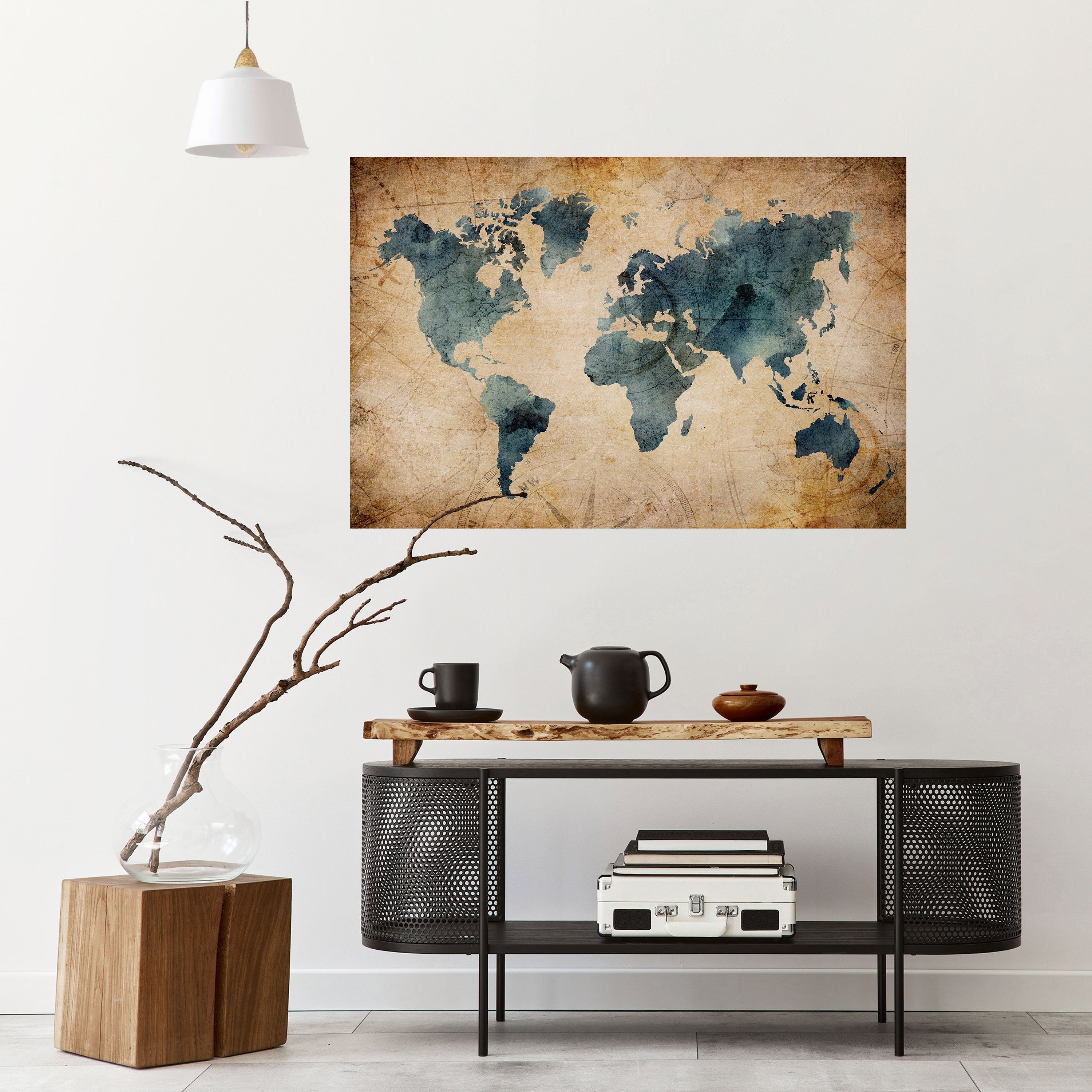 Póster horizontal autoadhesivo "VINTAGE WORLDVIEW"