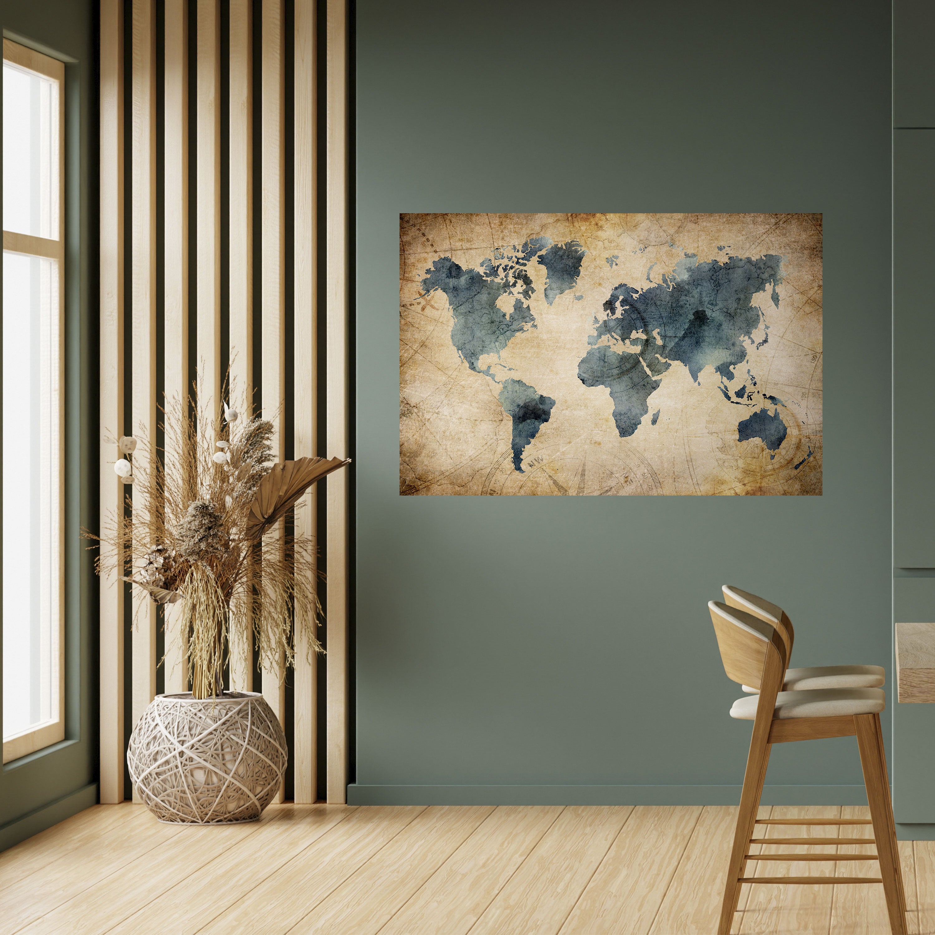 Póster horizontal autoadhesivo "VINTAGE WORLDVIEW"