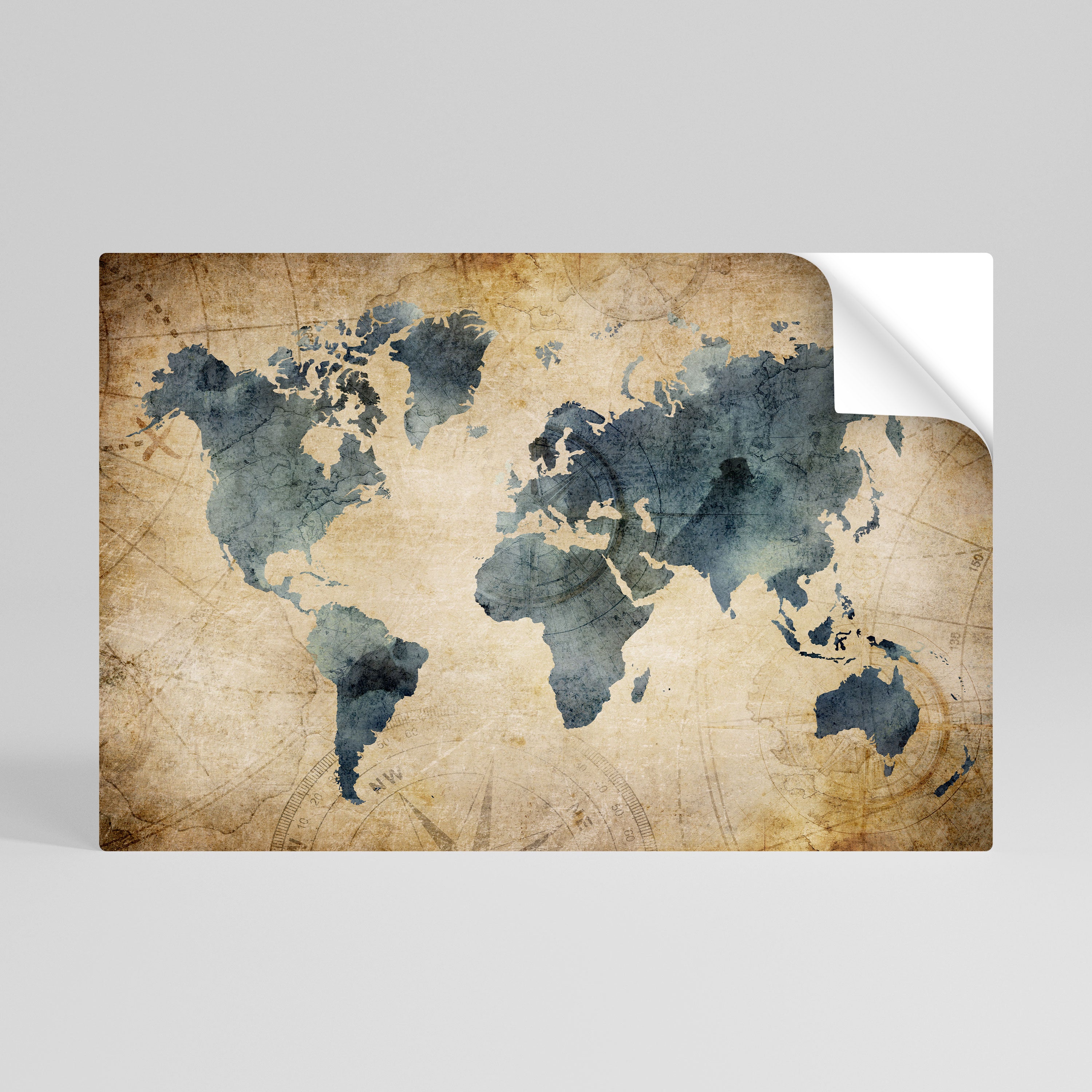 Póster horizontal autoadhesivo "VINTAGE WORLDVIEW"
