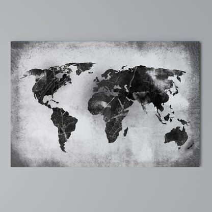 SHADOWED CONTINENTS Cuadro en lienzo horizontal