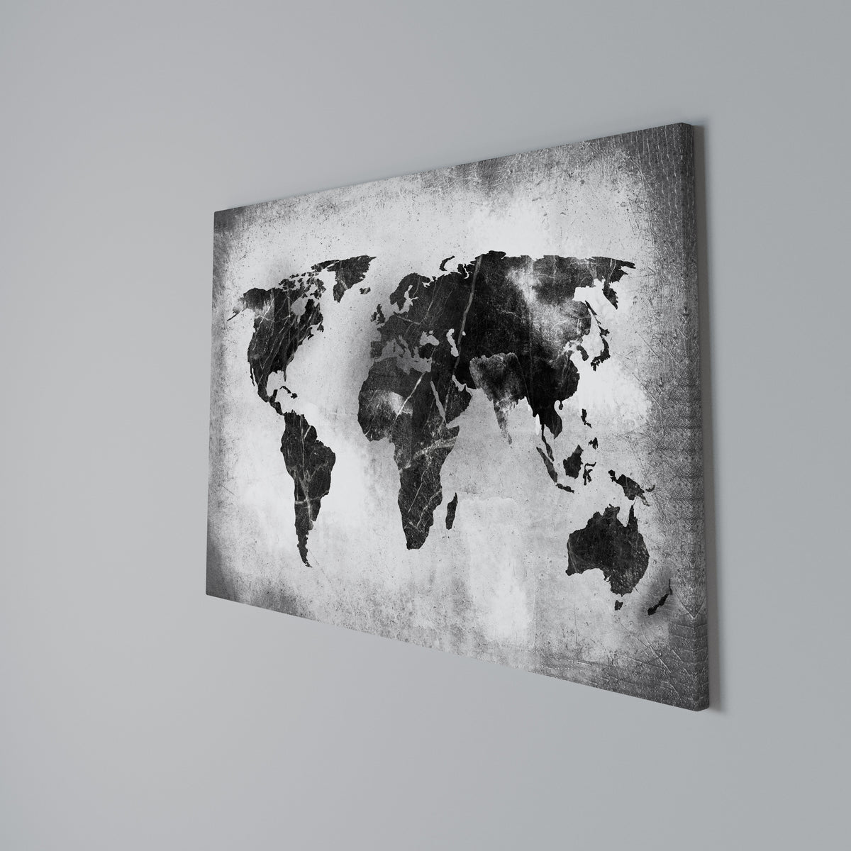 SHADOWED CONTINENTS Cuadro en lienzo horizontal