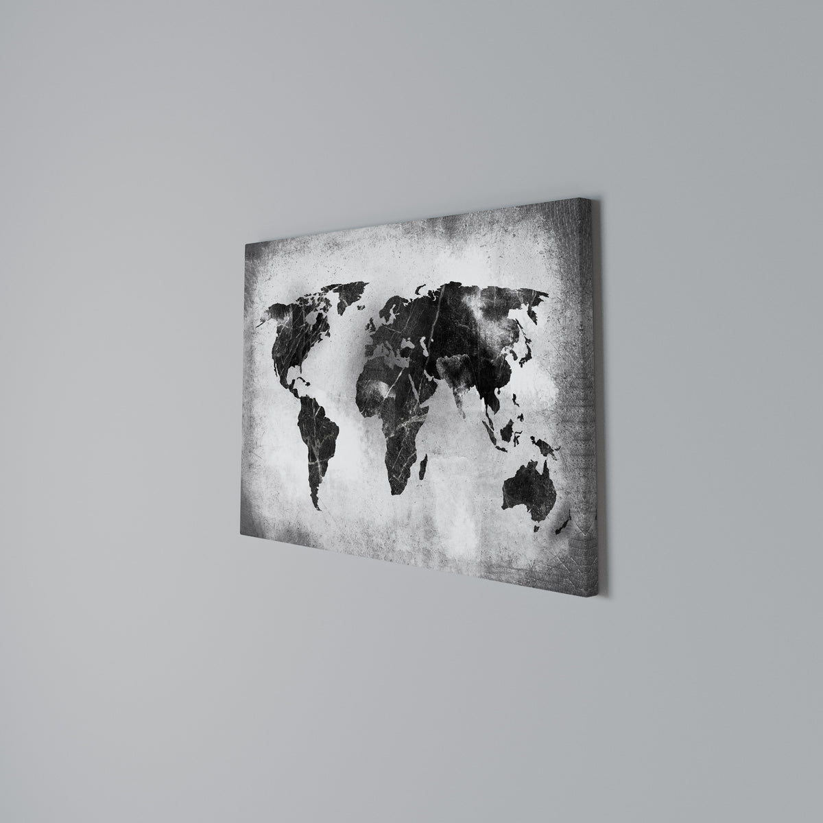 SHADOWED CONTINENTS Cuadro en lienzo horizontal