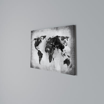 SHADOWED CONTINENTS Cuadro en lienzo horizontal