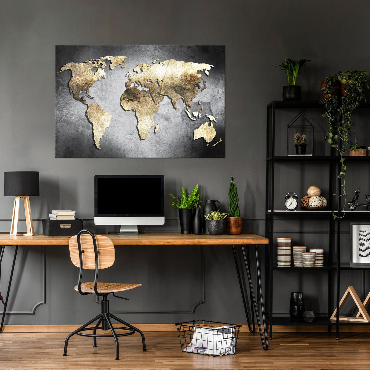 GOLDEN GLOBE TREASURE Cuadro en lienzo horizontal
