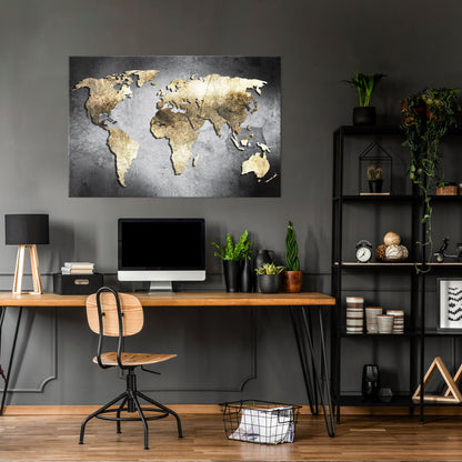 GOLDEN GLOBE TREASURE Cuadro en lienzo horizontal
