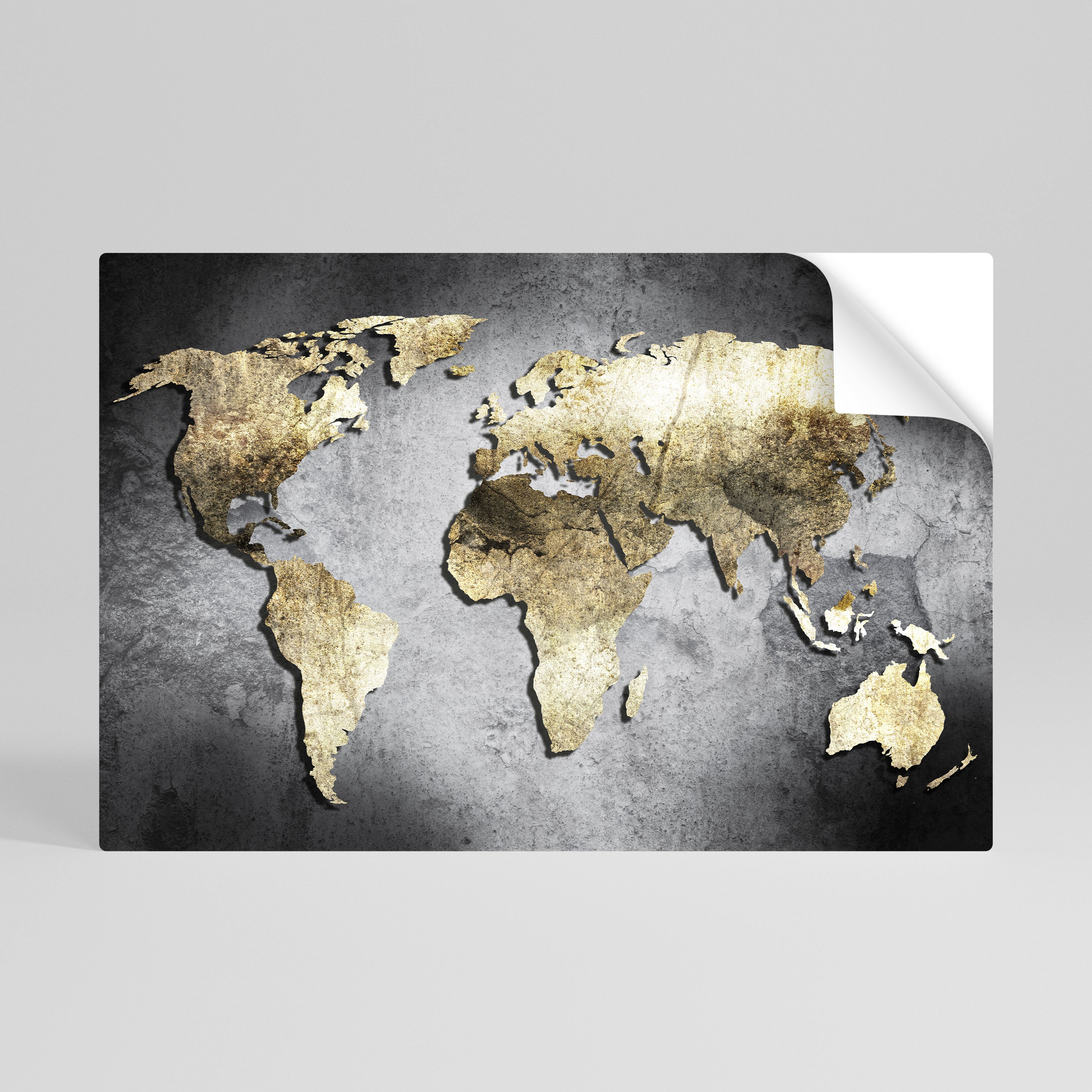 Póster horizontal autoadhesivo "TESORO DEL GLOBO DE ORO"