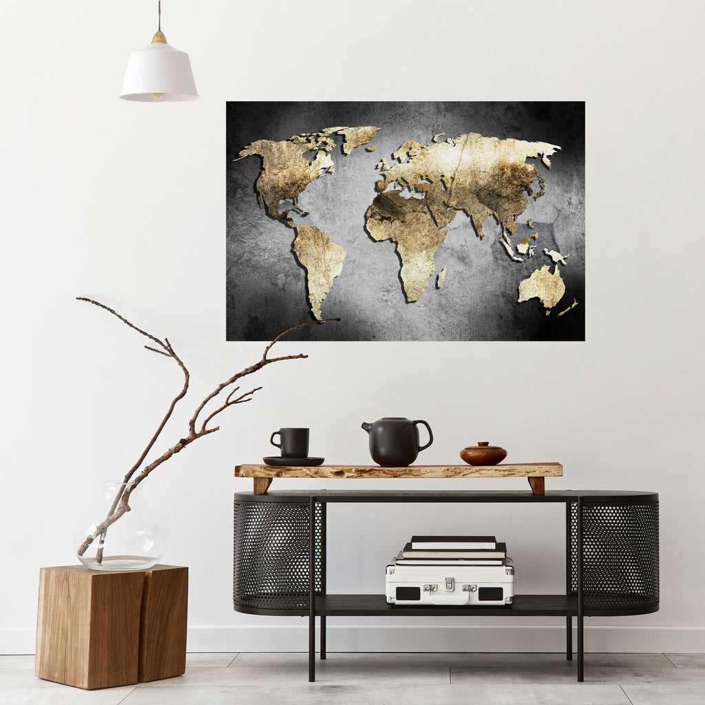 Póster horizontal autoadhesivo "TESORO DEL GLOBO DE ORO"