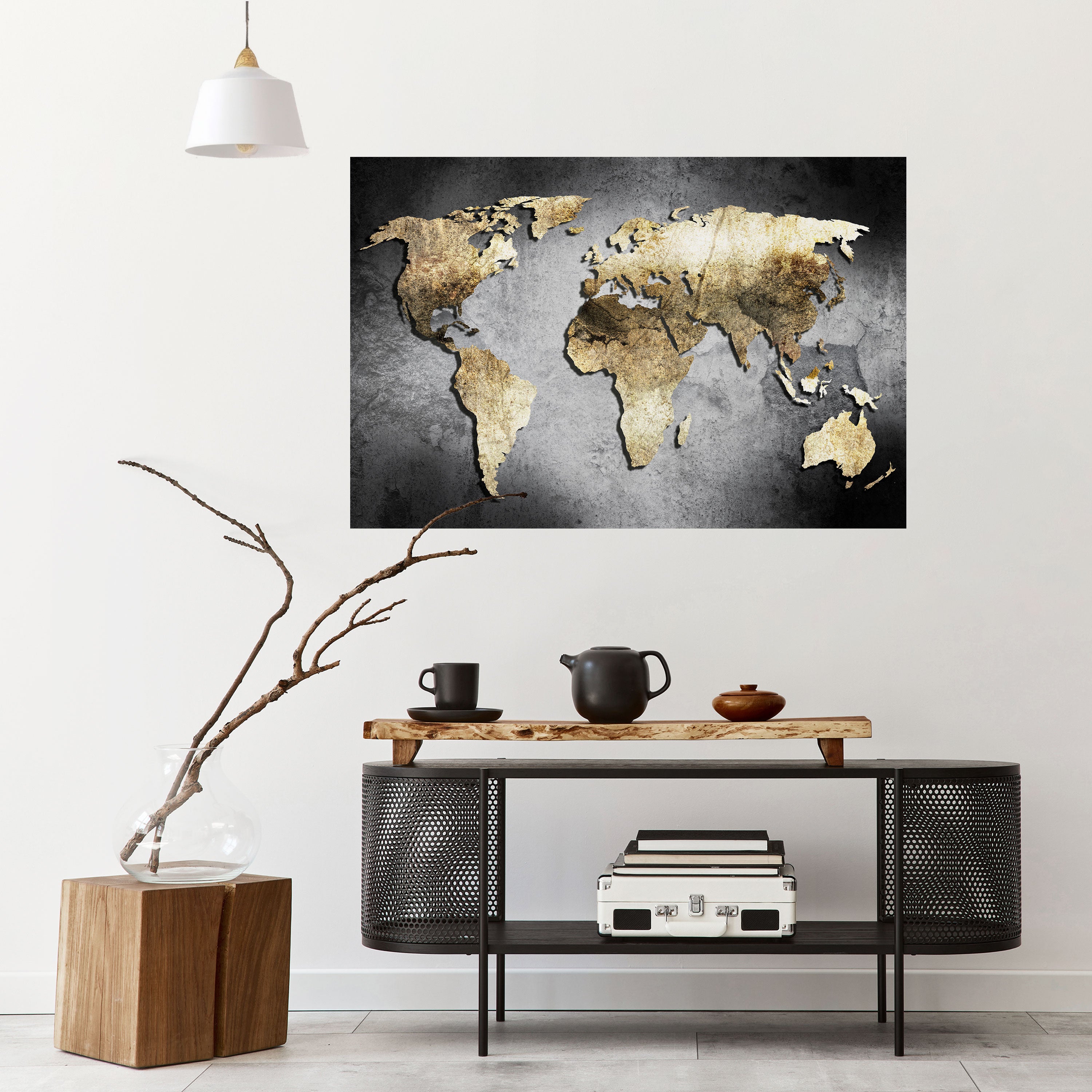 Póster horizontal autoadhesivo "TESORO DEL GLOBO DE ORO"