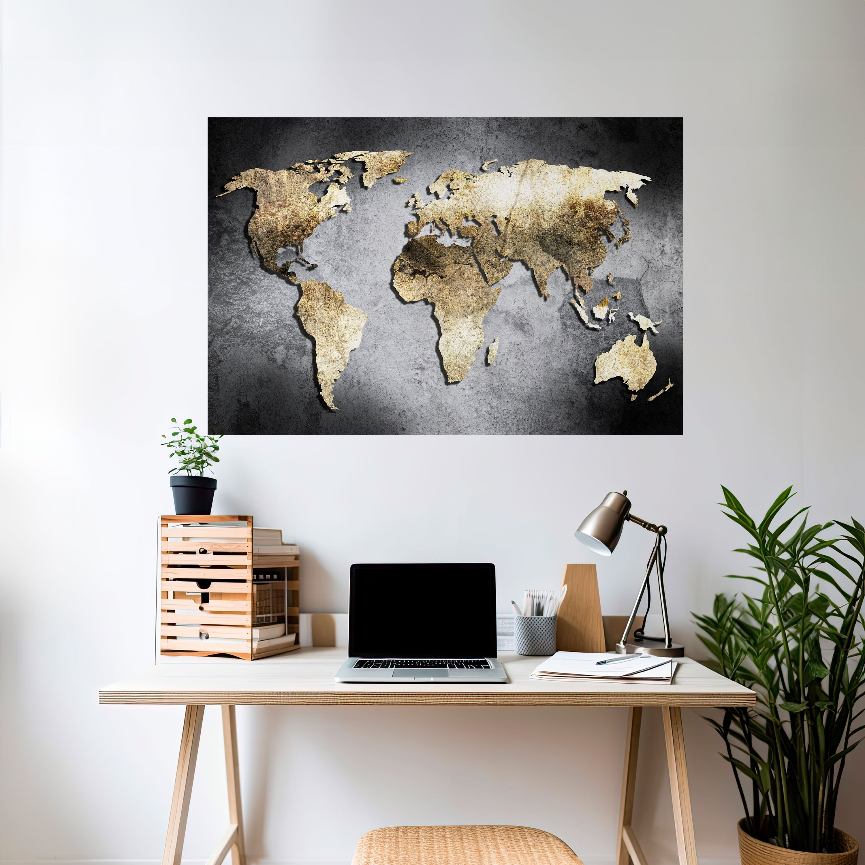 Póster horizontal autoadhesivo "TESORO DEL GLOBO DE ORO"
