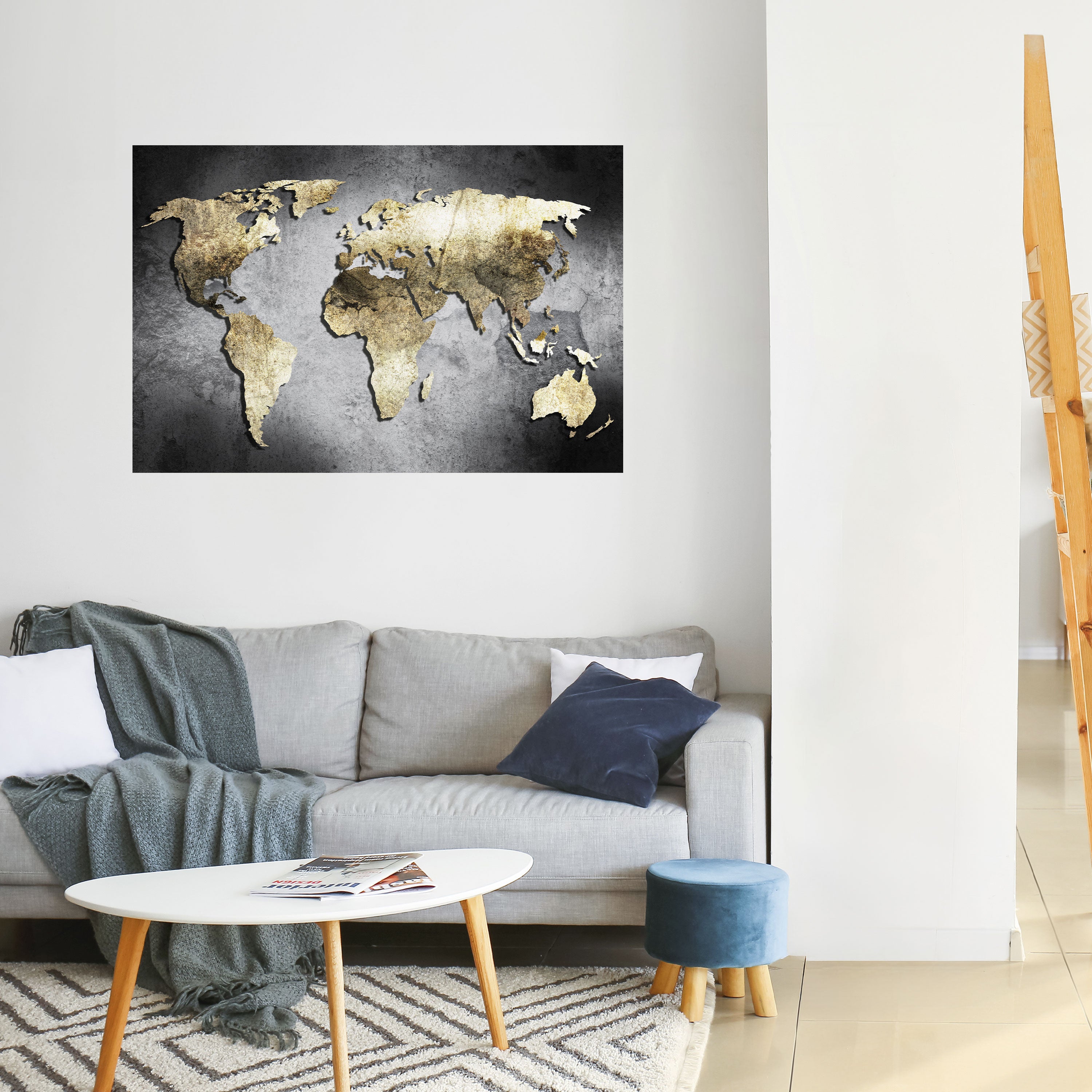 Póster horizontal autoadhesivo "TESORO DEL GLOBO DE ORO"
