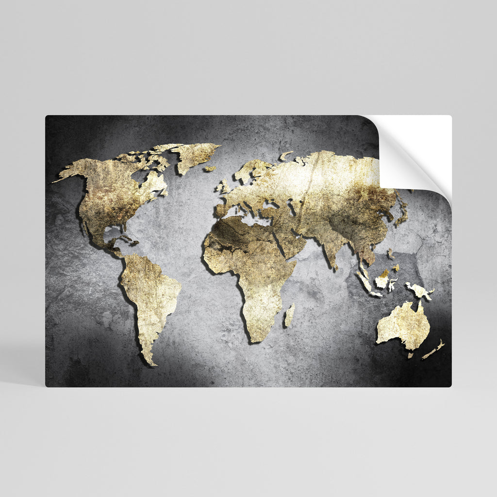 Póster horizontal autoadhesivo "TESORO DEL GLOBO DE ORO"