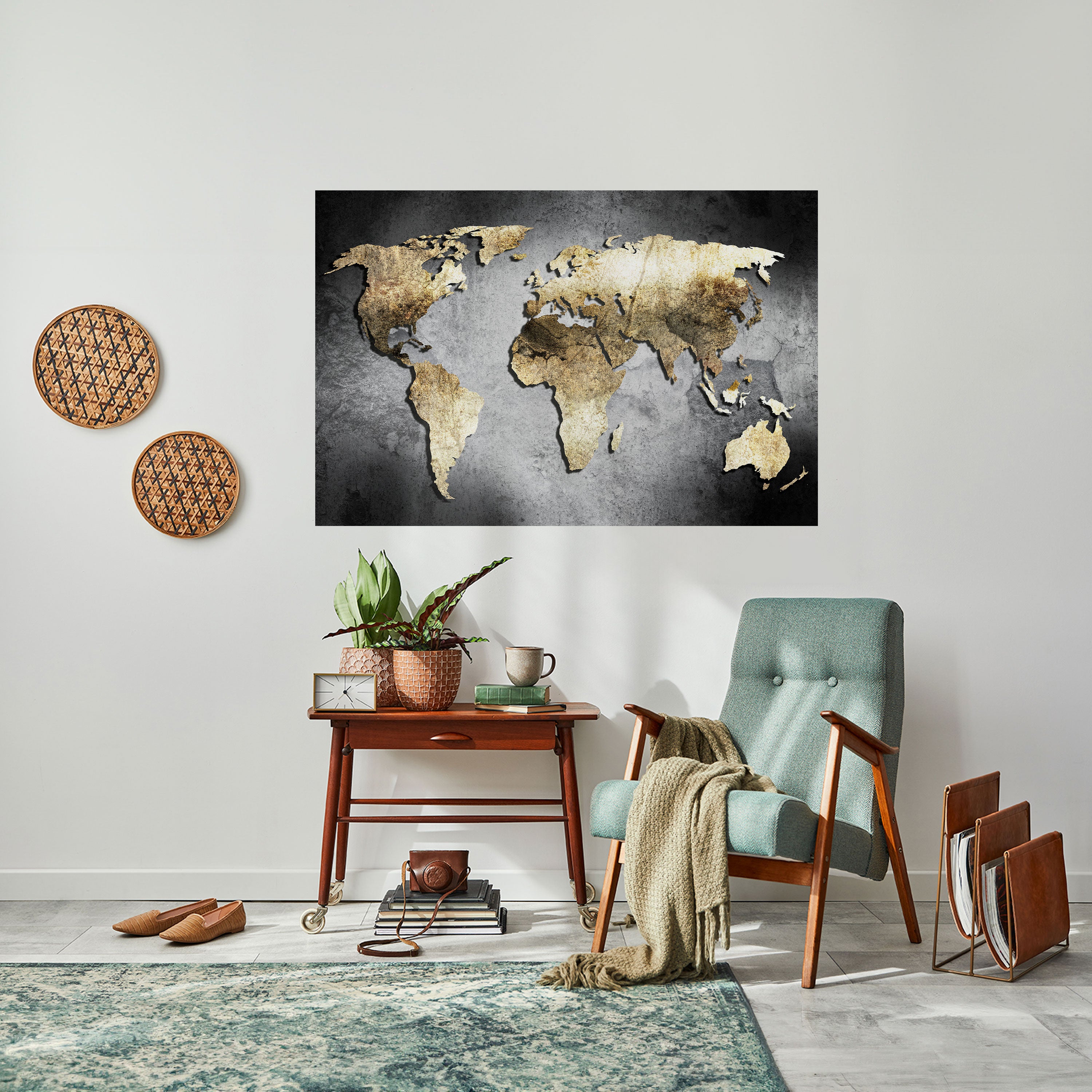 Póster horizontal autoadhesivo "TESORO DEL GLOBO DE ORO"